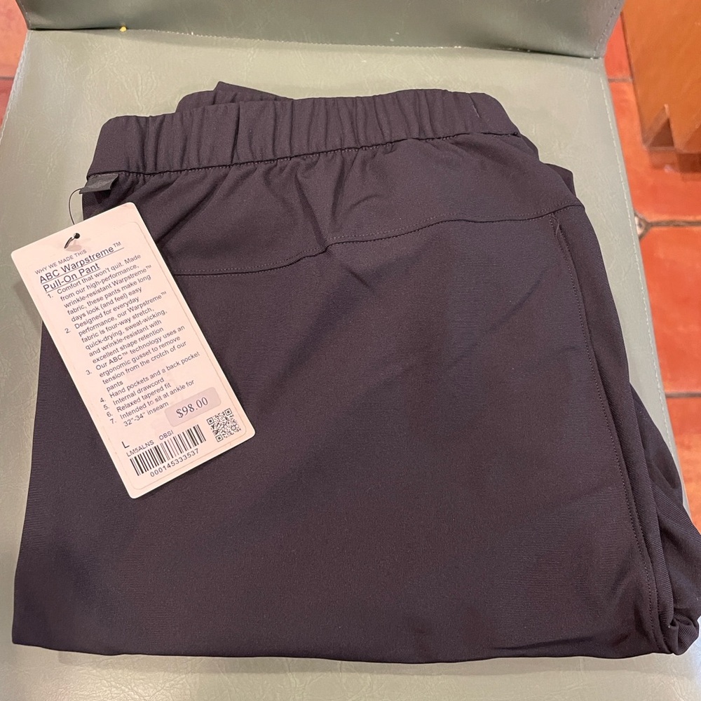 Brand New with Tags - Lululemon ABC Warpstreme™ Pull-On Pant Large